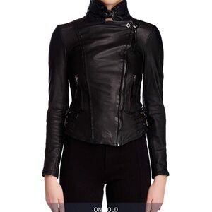 Muumba Black Leather Jacket